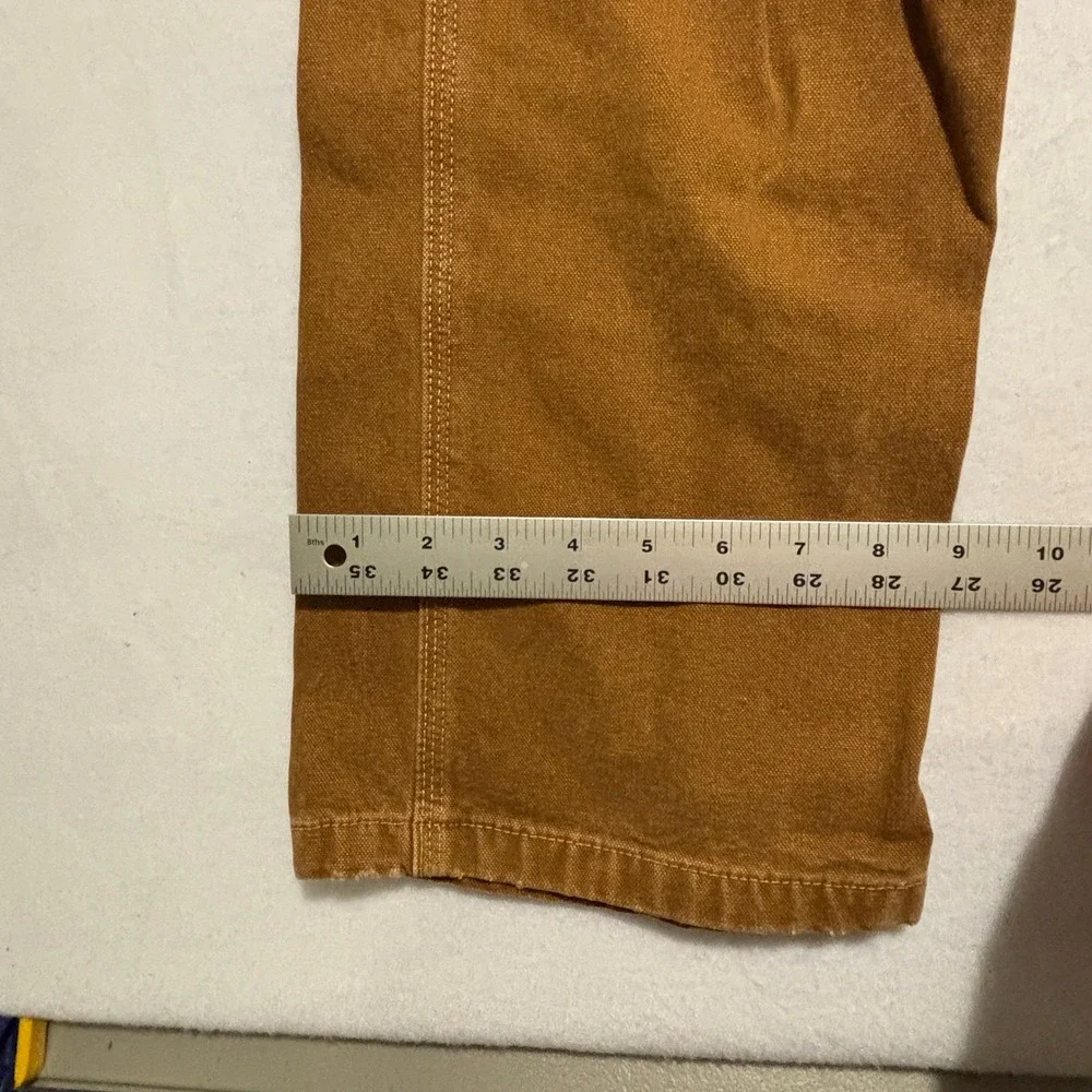 Levis Mens Brown Canvas Carpenter Pants Straight Leg Painters 34x34 55849-0034